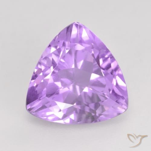 2.87ct طبيعي بنفسجى وردى فاتح جمشت, مثلثى, VVS-VS