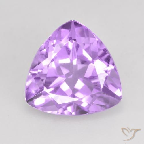 2.91ct طبيعي بنفسجى وردى لامع جمشت, مثلثى, VVS-VS