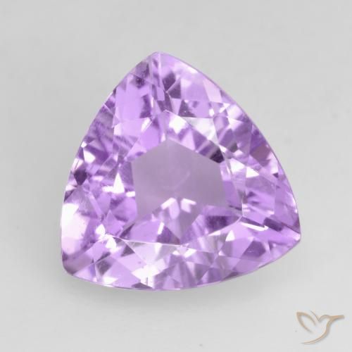 2.94ct طبيعي بنفسجى وردى لامع جمشت, مثلثى, VVS-VS