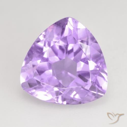 2.97ct طبيعي بنفسجى وردى لامع جمشت, مثلثى, VVS-VS