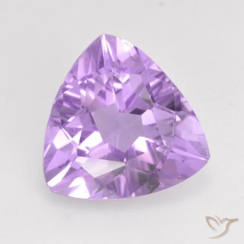 2.59ct طبيعي بنفسجى وردى لامع جمشت, مثلثى, VVS-VS