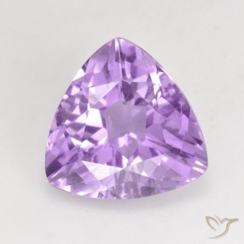 3.07ct طبيعي بنفسجى فاتح جمشت, مثلثى, VVS-VS
