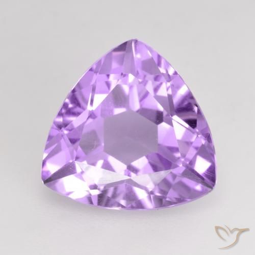 2.90ct طبيعي بنفسجى وردى لامع جمشت, مثلثى, VVS-VS