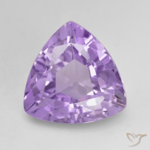 2.96ct طبيعي بنفسجى متوسط جمشت, مثلثى, VVS-VS