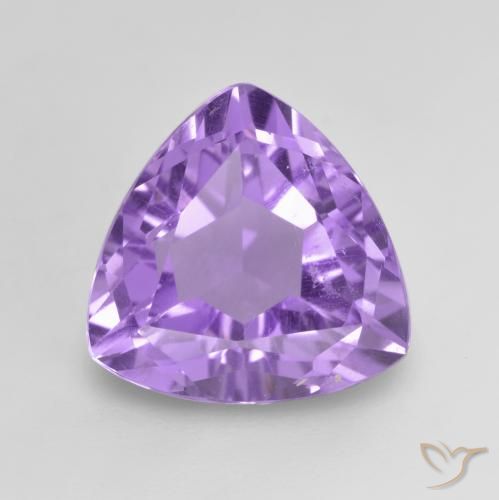 3.14ct طبيعي بنفسجى متوسط جمشت, مثلثى, VVS-VS