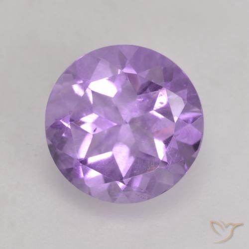 1.22ct طبيعي بنفسجى متوسط جمشت, دائري, قليلا جدا
