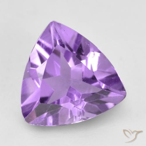 1.42ct طبيعي بنفسجى أرجوانى غامق جمشت, مثلثى, VVS-VS