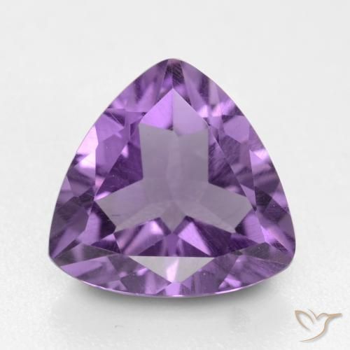 1.52ct طبيعي بنفسجى متوسط جمشت, مثلثى, VVS-VS