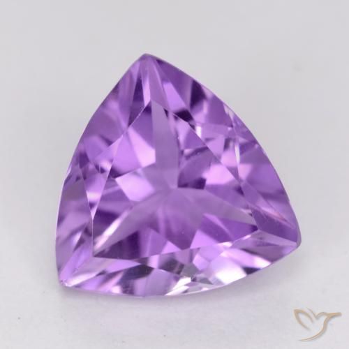 2.25ct طبيعي بنفسجى متوسط جمشت, مثلثى, قليلا جدا
