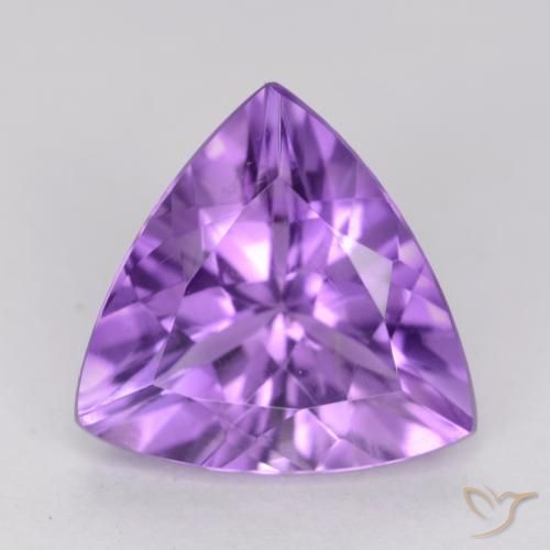 2.10ct طبيعي بنفسجى غامق جمشت, مثلثى, قليلا جدا