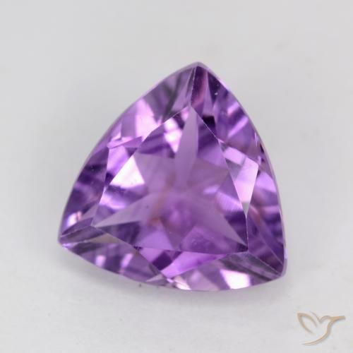 2.06ct طبيعي بنفسجى أرجوانى غامق جمشت, مثلثى, قليلا جدا