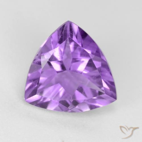 2.25ct طبيعي بنفسجى أرجوانى غامق جمشت, مثلثى, VVS-VS