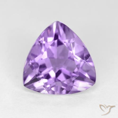 2.81ct طبيعي بنفسجى متوسط جمشت, مثلثى, قليلا جدا