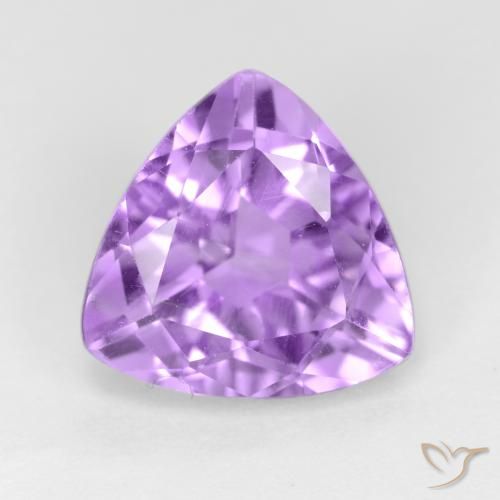 2.91ct طبيعي بنفسجى فاتح جمشت, مثلثى, قليلا جدا