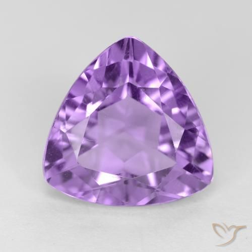 3.07ct طبيعي بنفسجى متوسط جمشت, مثلثى, قليلا جدا