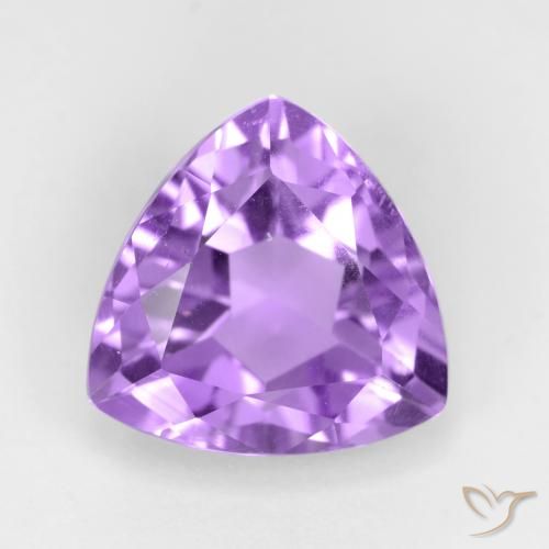 3.13ct طبيعي بنفسجى كثيف جمشت, مثلثى, قليلا جدا