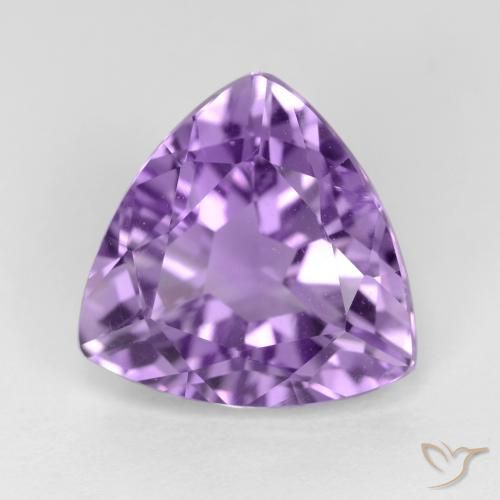 2.85ct طبيعي بنفسجى غامق جمشت, مثلثى, قليلا جدا