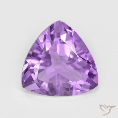 2.87ct طبيعي بنفسجى متوسط جمشت, مثلثى, قليلا جدا