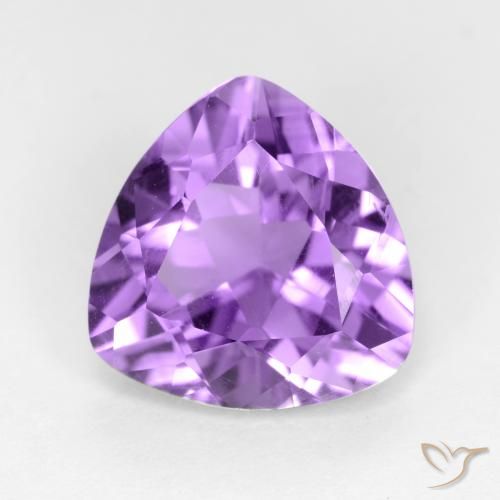 2.60ct طبيعي بنفسجى متوسط جمشت, مثلثى, قليلا جدا