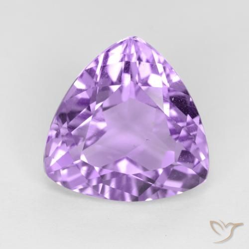 2.98ct طبيعي بنفسجى متوسط جمشت, مثلثى, VVS-VS