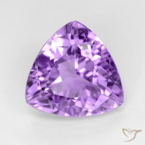 2.97ct طبيعي بنفسجى غامق جمشت, مثلثى, قليلا جدا