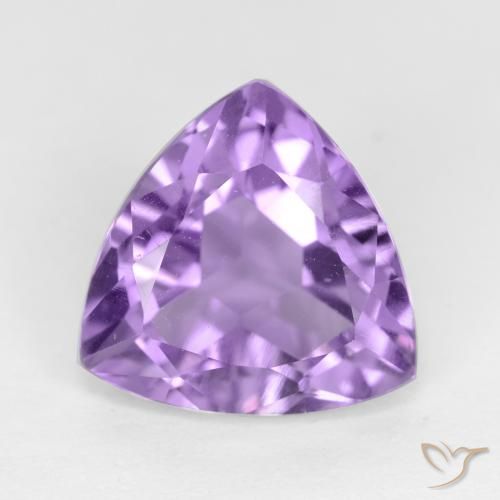 2.96ct طبيعي بنفسجى متوسط جمشت, مثلثى, قليلا جدا