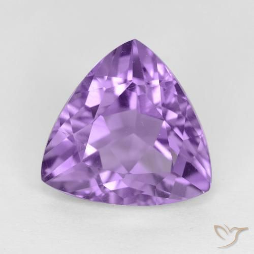 3.09ct طبيعي بنفسجى متوسط جمشت, مثلثى, VVS-VS