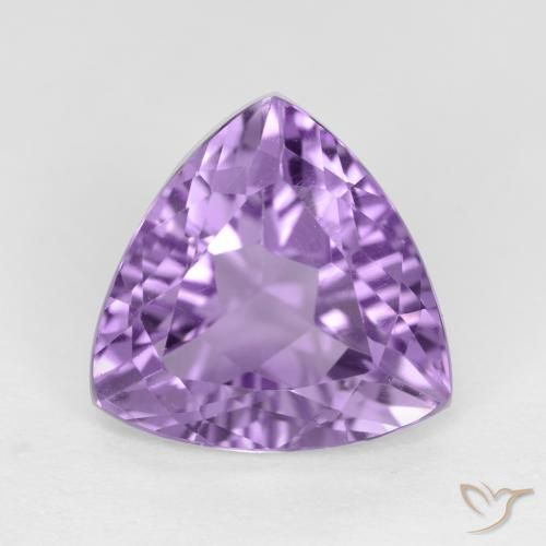 2.91ct طبيعي بنفسجى متوسط جمشت, مثلثى, VVS-VS