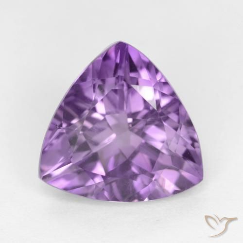 2.79ct طبيعي بنفسجى متوسط جمشت, مثلثى, قليلا جدا