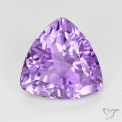 2.90ct طبيعي بنفسجى متوسط جمشت, مثلثى, قليلا جدا