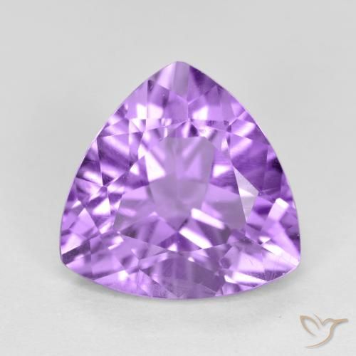 2.86ct طبيعي بنفسجى متوسط جمشت, مثلثى, قليلا جدا