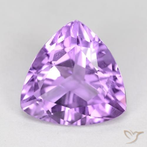 2.72ct طبيعي بنفسجى متوسط جمشت, مثلثى, قليلا جدا