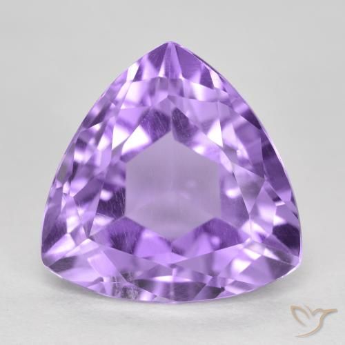 3.17ct طبيعي بنفسجى متوسط جمشت, مثلثى, قليلا جدا