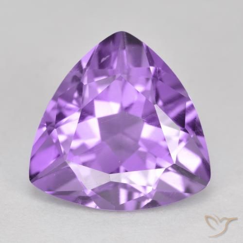 2.81ct طبيعي بنفسجى متوسط جمشت, مثلثى, قليلا جدا