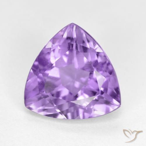 2.88ct طبيعي بنفسجى متوسط جمشت, مثلثى, قليلا جدا