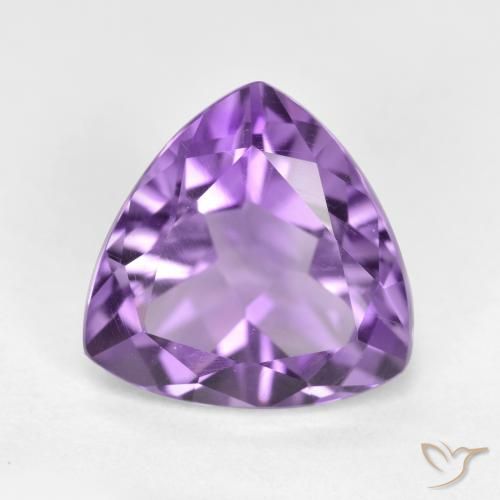 2.96ct طبيعي بنفسجى متوسط جمشت, مثلثى, قليلا جدا