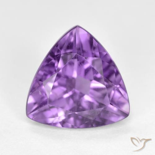 2.78ct طبيعي بنفسجى غامق جمشت, مثلثى, VS-SI