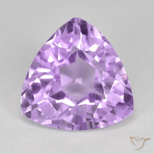 3.07ct طبيعي بنفسجى متوسط جمشت, مثلثى, قليلا جدا