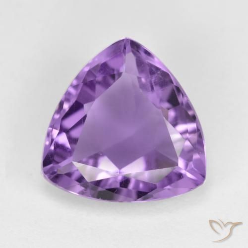2.98ct طبيعي بنفسجى كثيف جمشت, مثلثى, قليلا جدا, Photo A