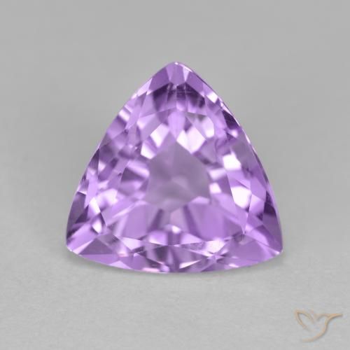 2.98ct طبيعي بنفسجى متوسط جمشت, مثلثى, قليلا جدا