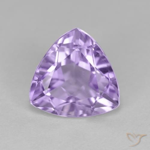 3.04ct طبيعي بنفسجى فاتح جمشت, مثلثى, قليلا جدا