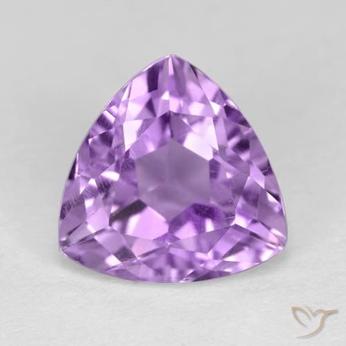 3.13ct طبيعي بنفسجى أرجوانى متوسط جمشت, مثلثى, قليلا جدا