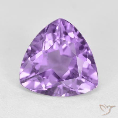 2.74ct طبيعي بنفسجى متوسط جمشت, مثلثى, قليلا جدا