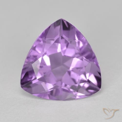 2.65ct طبيعي بنفسجى أرجوانى غامق جمشت, مثلثى, قليلا جدا