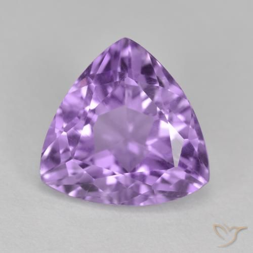 3.00ct طبيعي بنفسجى سوسنى غامق جمشت, مثلثى, قليلا جدا