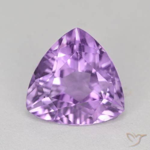 2.74ct طبيعي بنفسجى أرجوانى متوسط جمشت, مثلثى, قليلا جدا