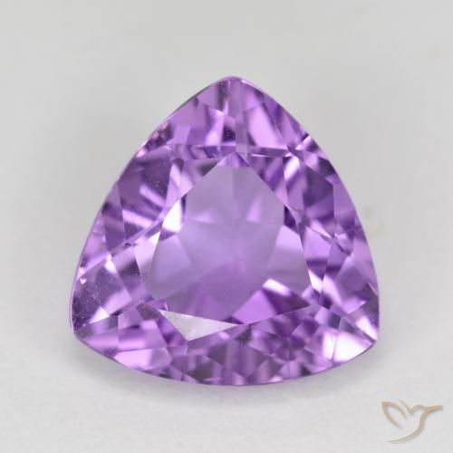 2.79ct طبيعي بنفسجى متوسط جمشت, مثلثى, قليلا جدا