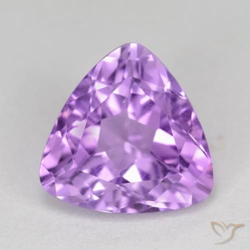 2.92ct طبيعي بنفسجي أرجواني جمشت, مثلثى, قليلا جدا