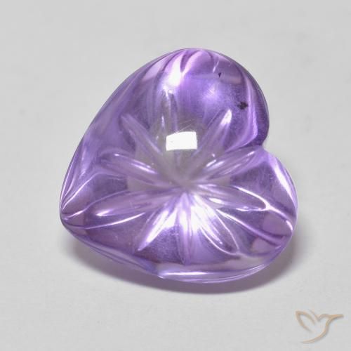 5.06ct طبيعي بنفسجى متوسط جمشت, قلب, شفاف