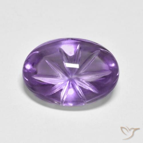 4.94ct طبيعي بنفسجى سوسنى غامق جمشت, بيضوي, شفاف
